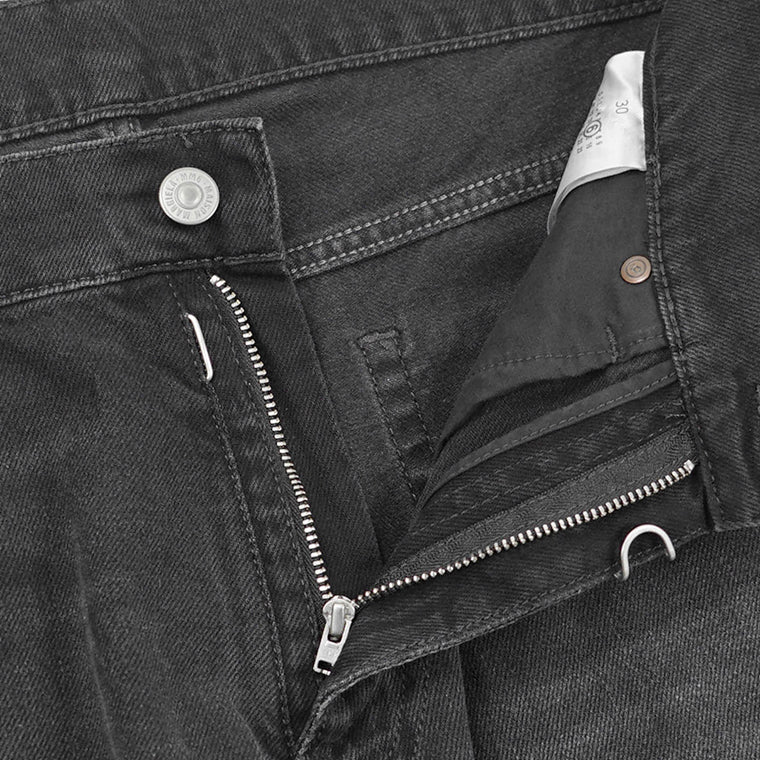 【2026SS SUMMER SALE】MM6 Maison Margiela メンズ ジーンズ SH0LA0035 M30064 ウォッシュブラック 961