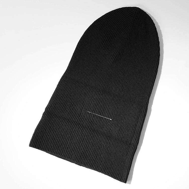 MM6 Maison Margiela メンズ レディース ニットキャップ TAPED LABEL WOOL BEANIE SH2TB0003 M13168 ブラック 900S