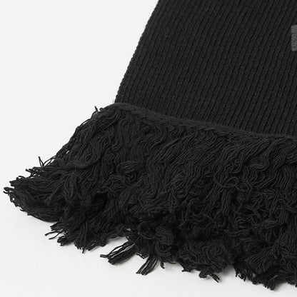 MM6 Maison Margiela メンズ レディース マフラー TAPED LABEL WOOL SCARF SH2TE0004 M13168 ブラック 900S