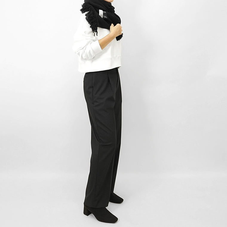 MM6 Maison Margiela レディース マフラー TAPED LABEL WOOL SCARF SH2TE0004 M13168 ブラック 900S