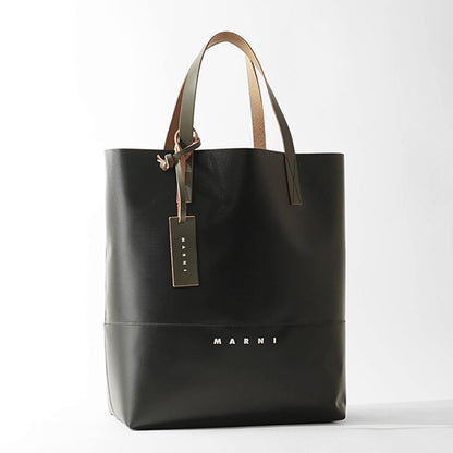 MARNI メンズ レディース トートバッグ NORTH SOUTH OPEN SHOPPER SHMQ0037A1 P5769 ブラック カーキ 01N99