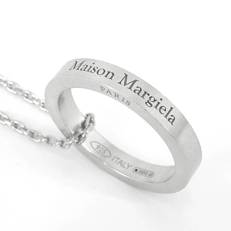 Maison Margiela レディース メンズ ネックレス LOGO RING NECKLACE SM1UU0035 SV0158 シルバー 951