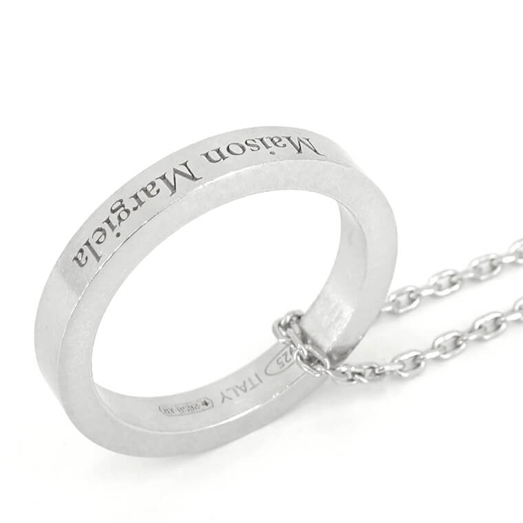 Maison Margiela レディース メンズ ネックレス LOGO RING NECKLACE SM1UU0035 SV0158 シルバー 951