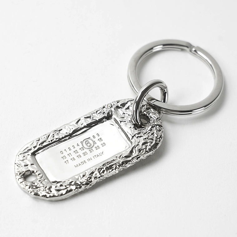 MM6 Maison Margiela レディース メンズ キーリング SILVER FOIL KEYRING SM6UA0020 P6622 PALLADIO BURATTATO シルバー 956