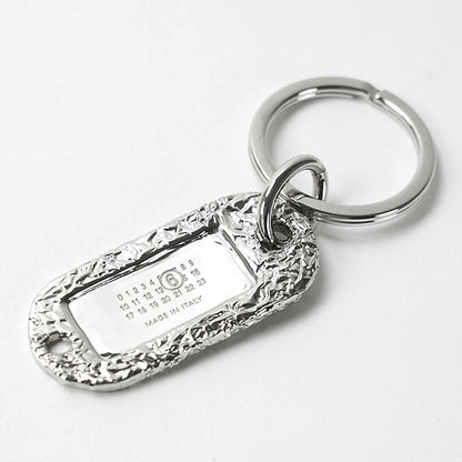 MM6 Maison Margiela レディース メンズ キーリング SILVER FOIL KEYRING SM6UA0020 P6622 PALLADIO BURATTATO シルバー 956