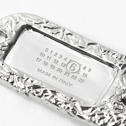 MM6 Maison Margiela レディース メンズ キーリング SILVER FOIL KEYRING SM6UA0020 P6622 PALLADIO BURATTATO シルバー 956