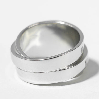 MM6 Maison Margiela メンズ リング TRIPLE LOGO NUMERIC SIGNATURE RING SM6UQ0073 P6627 シルバー 956