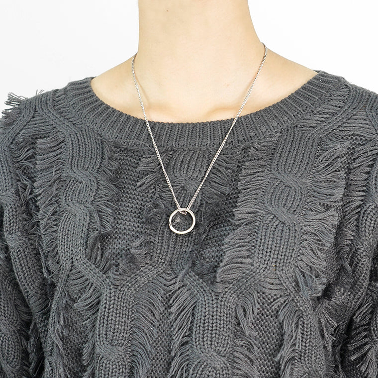 MM6 Maison Margiela レディース メンズ ネックレス NUMERIC MINIMAL SIGNATURE RING NECKLACE SM6UU0048 P6469 シルバー 951