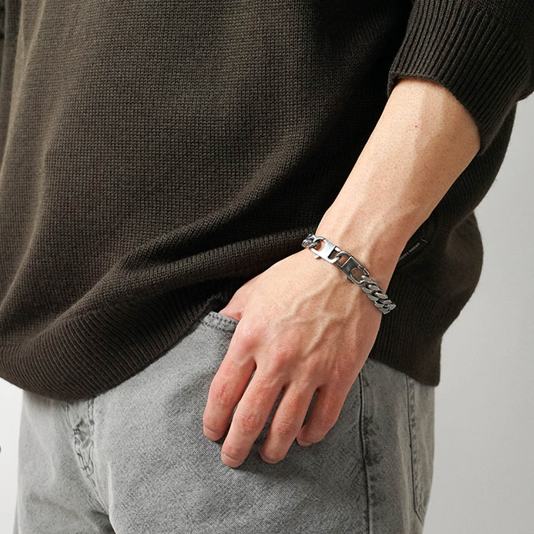 MM6 Maison Margiela メンズ レディース ブレスレット SM6UY0110 P8884 ARGENTO BRUNITO シルバー 954