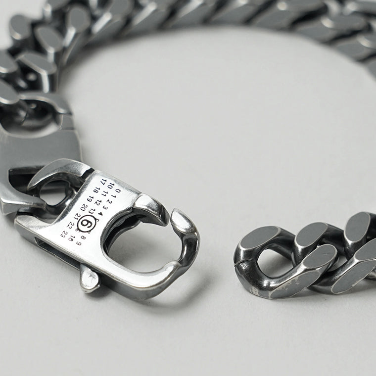 MM6 Maison Margiela メンズ レディース ブレスレット SM6UY0110 P8884 ARGENTO BRUNITO シルバー 954