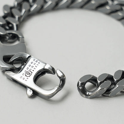 MM6 Maison Margiela メンズ レディース ブレスレット SM6UY0110 P8884 ARGENTO BRUNITO シルバー 954