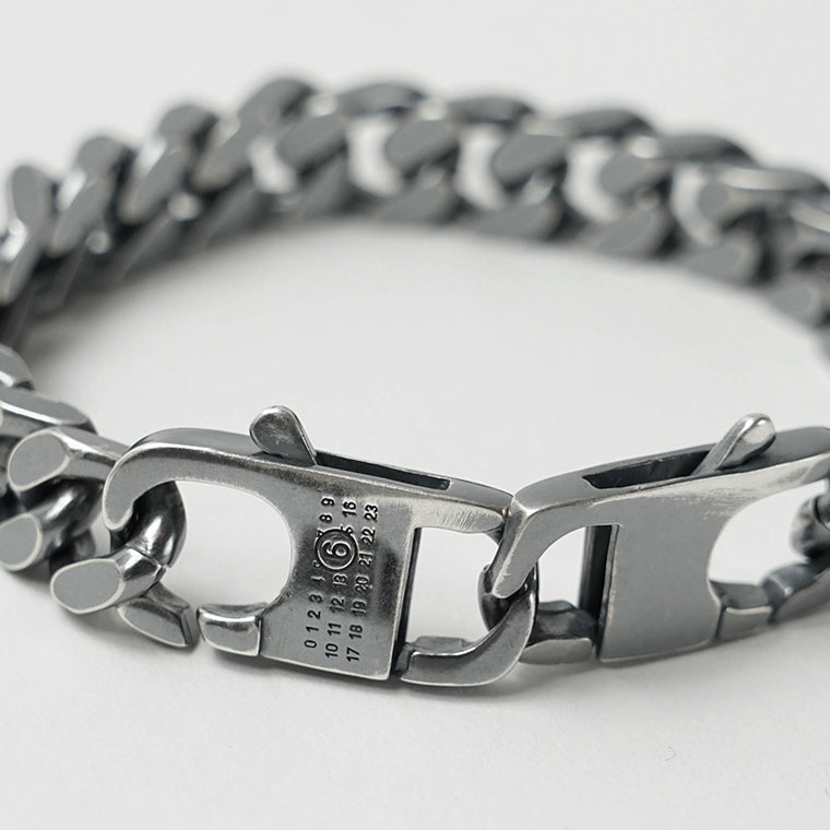 MM6 Maison Margiela メンズ レディース ブレスレット SM6UY0110 P8884 ARGENTO BRUNITO シルバー 954