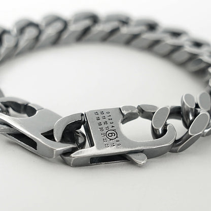 MM6 Maison Margiela メンズ レディース ブレスレット SM6UY0110 P8884 ARGENTO BRUNITO シルバー 954