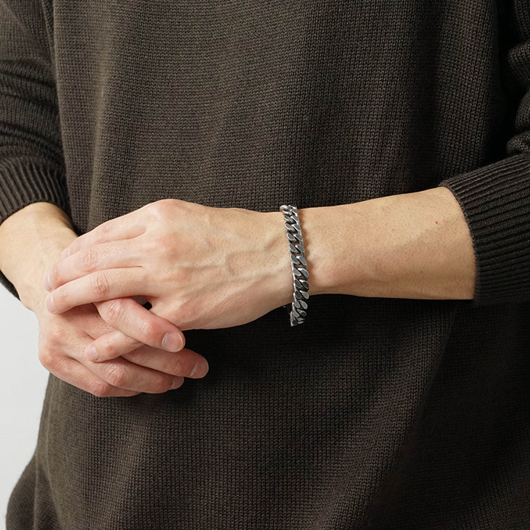 MM6 Maison Margiela メンズ レディース ブレスレット SM6UY0110 P8884 ARGENTO BRUNITO シルバー 954
