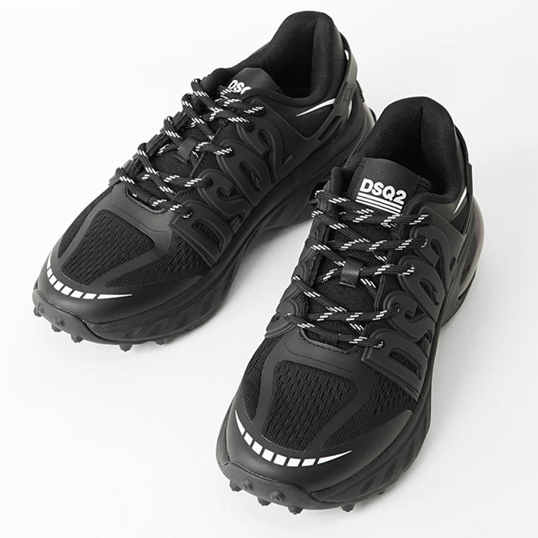 DSQUARED2 メンズ スニーカー BUBBLE SNM0445 59208415 BLACK BLACK BLACK ブラック M1484
