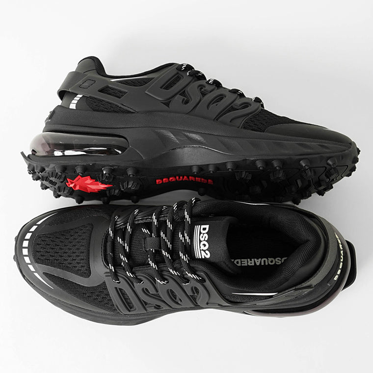 DSQUARED2 メンズ スニーカー BUBBLE SNM0445 59208415 BLACK BLACK BLACK ブラック M1484