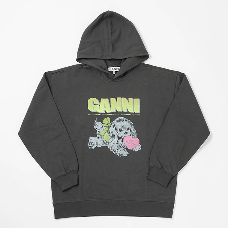 GANNI レディース パーカー T4360 PHANTOM チャコールグレー 252