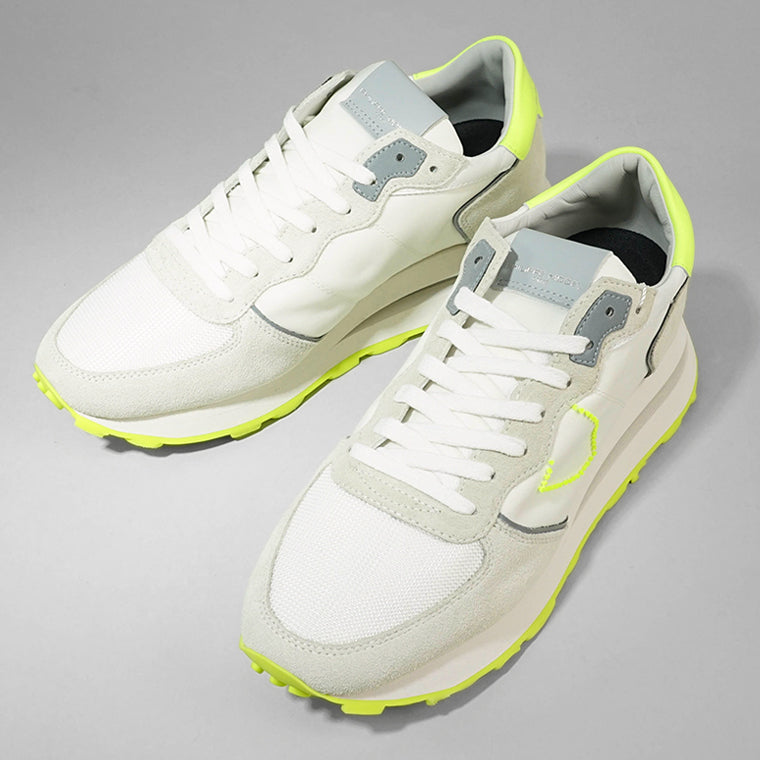PHILIPPE MODEL メンズ スニーカー TROPEZ HAUTE LOW MAN TKLU WN06 ホワイト イエロー BLANC JAUNE