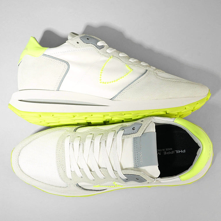 PHILIPPE MODEL メンズ スニーカー TROPEZ HAUTE LOW MAN TKLU WN06 ホワイト イエロー BLANC JAUNE