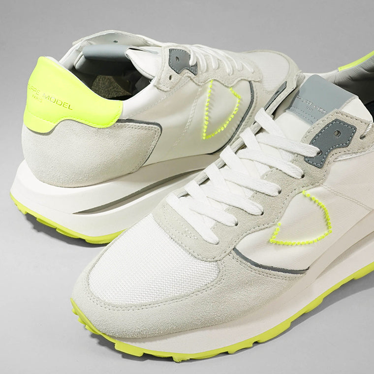 PHILIPPE MODEL メンズ スニーカー TROPEZ HAUTE LOW MAN TKLU WN06 ホワイト イエロー BLANC JAUNE