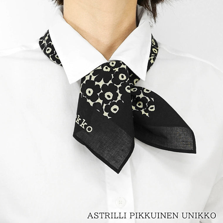 marimekko レディース スカーフ ASTRILLI PIKKUINEN UNIKKO 090603 BEIGE BLACK ベージュ ブラック 098