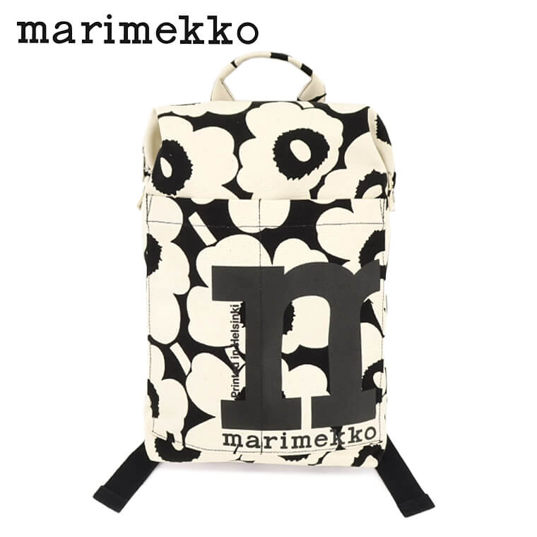 marimekko レディース バックパック MONO BACKPACK UNIKKO 092195 BLACK COTTON ブラック コットン 908