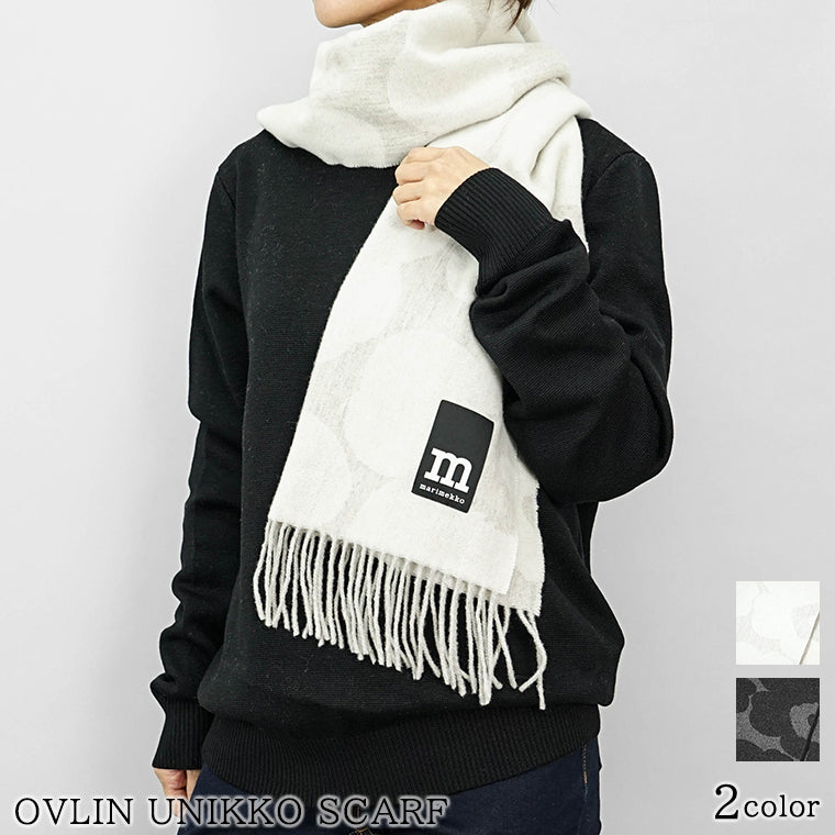 marimekko レディース メンズ マフラー OVLIN UNIKKO SCARF 093344 2カラー