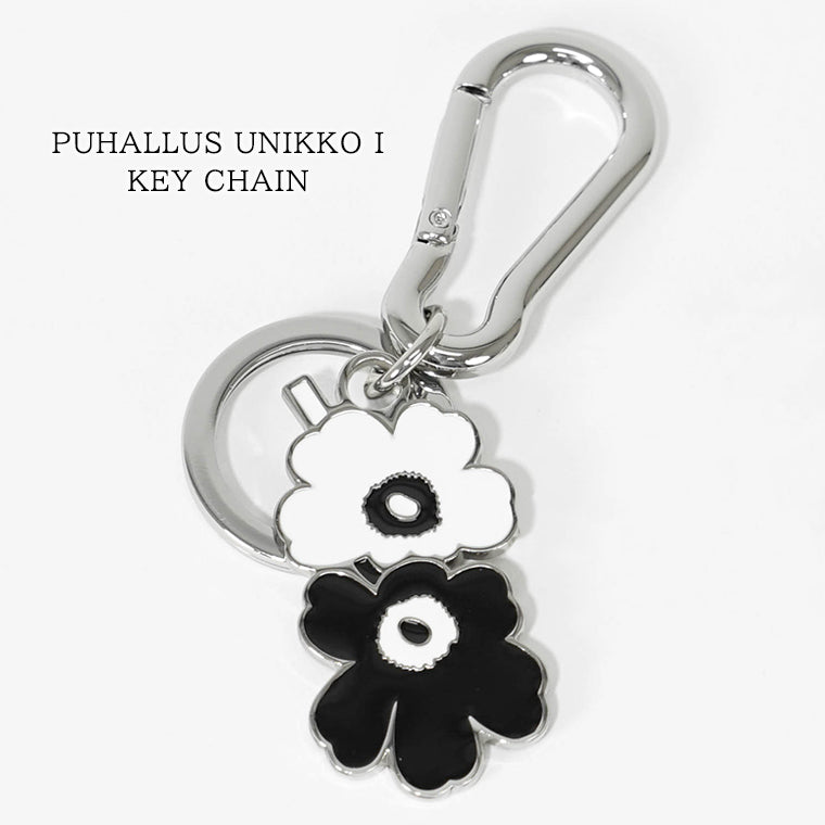 marimekko レディース メンズ キーリング PUHALLUS UNIKKO I KEY CHAIN 093606 BLACK WHITE ブラック ホワイト 910