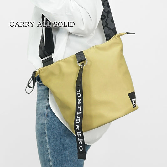【SUMMER FINAL SALE】 marimekko レディース メンズ ショルダーバッグ CARRY ALL SOLID 093942 イエロー 810