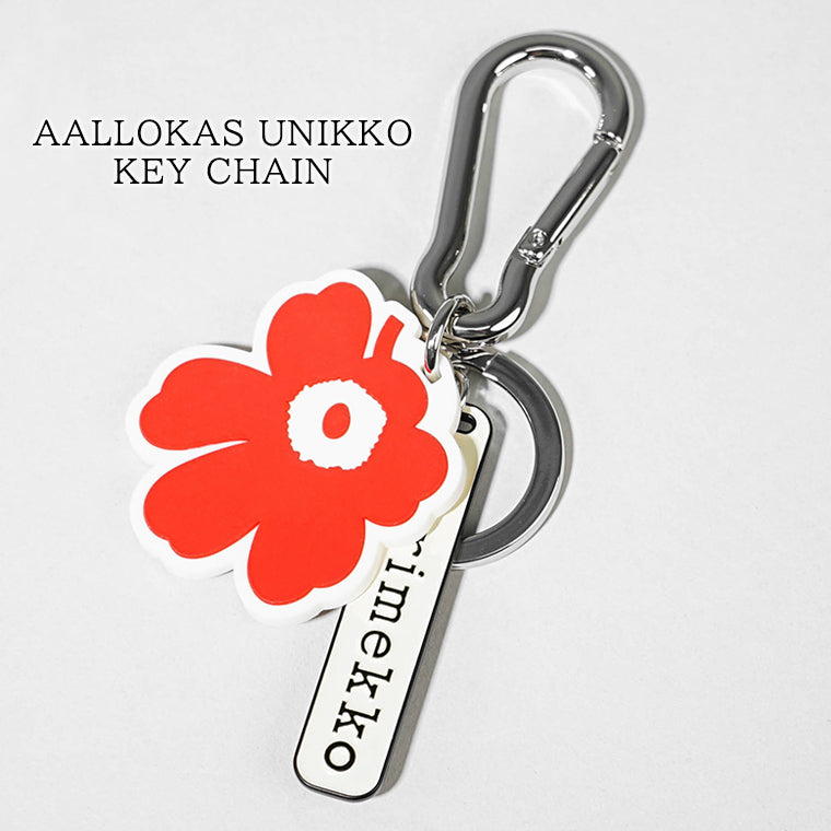 marimekko レディース メンズ キーリング AALLOKAS UNIKKO KEY CHAIN 093975 レッド ホワイト 320