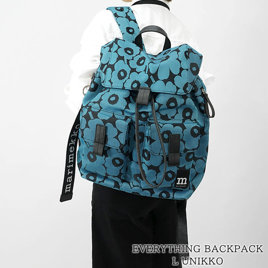 marimekko レディース バックパック EVERYTHING BACKPACK L UNIKKO 094603 BLUE BLACK ブルー ブラック 590