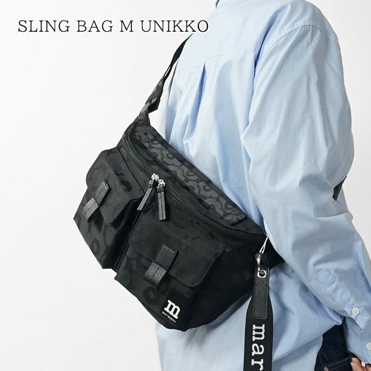 marimekko レディース メンズ ベルトバッグ SLING BAG M UNIKKO 094617 ブラック 999