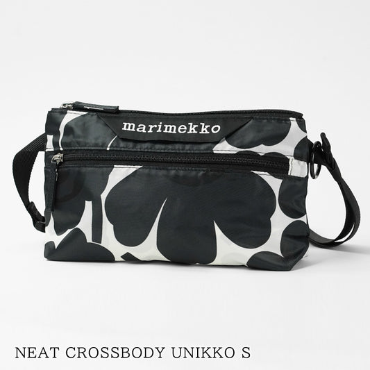 marimekko レディース メンズ ショルダーバッグ NEAT CROSSBODY UNIKKO S 095250 ダークグレー オフホワイト 919