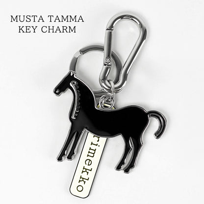 marimekko レディース メンズ キーリング MUSTA TAMMA KEY CHARM 095291 ブラック 091