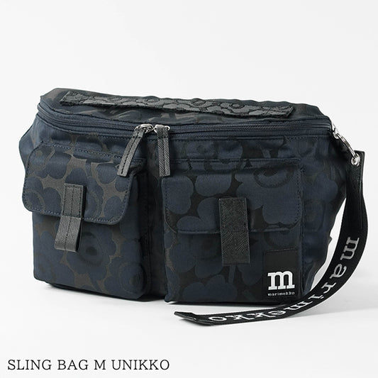 marimekko レディース メンズ ベルトバッグ SLING BAG M UNIKKO 095303 ダークネイビー 550