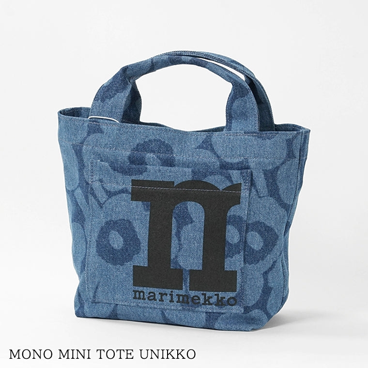 marimekko レディース メンズ トートバッグ MONO MINI TOTE UNIKKO 095327 デニムブルー 550