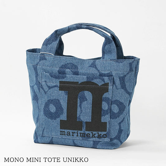 marimekko レディース メンズ トートバッグ MONO MINI TOTE UNIKKO 095327 デニムブルー 550