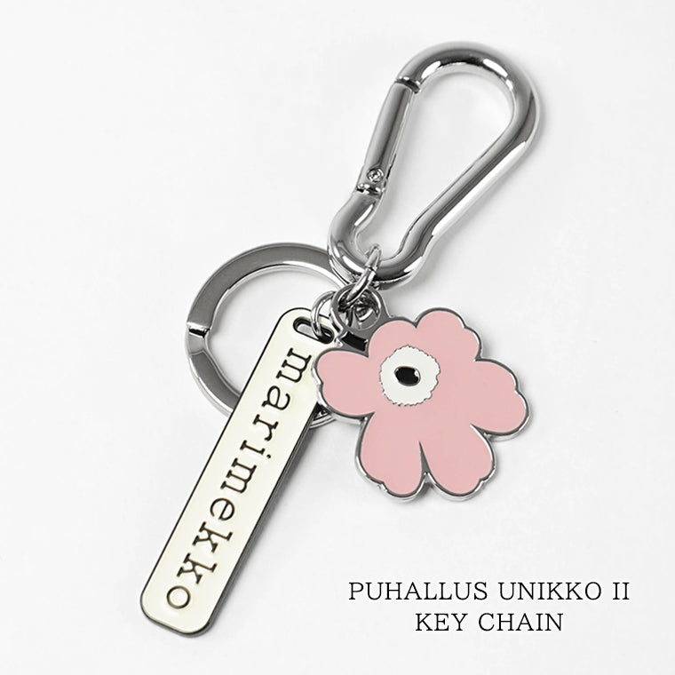 marimekko レディース メンズ キーリング PUHALLUS UNIKKO II KEY CHAIN 095844 ライトピンク オフホワイト 319