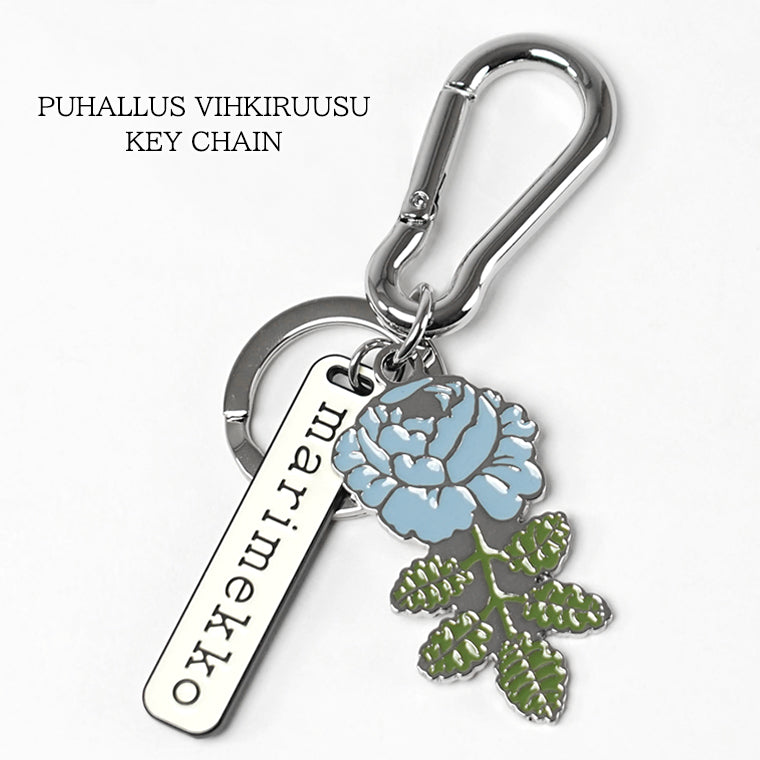 marimekko レディース メンズ キーリング PUHALLUS VIHKIRUUSU KEY CHAIN 095845 ライトブルー グリーン 560