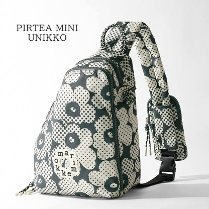 marimekko レディース ワンショルダーバッグ PIRTEA MINI UNIKKO 095859 ダークグレー オフホワイト 910