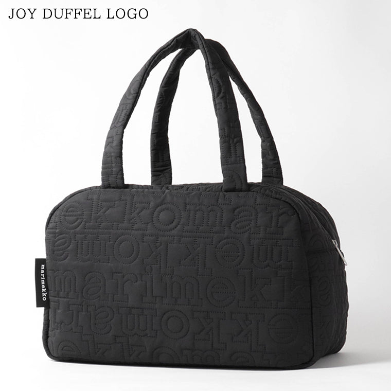 marimekko レディース ダッフルバッグ JOY DUFFEL LOGO 096118 ブラック 900