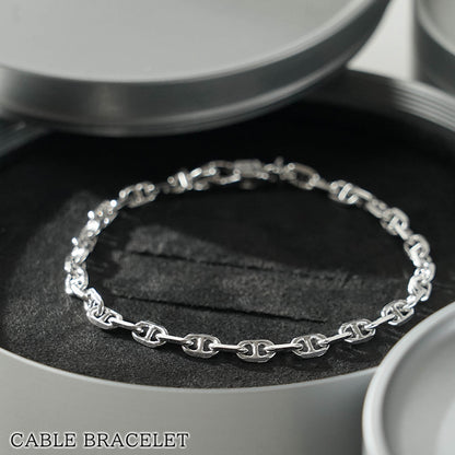 TOM WOOD レディース メンズ ブレスレット CABLE BRACELET 100087 シルバー