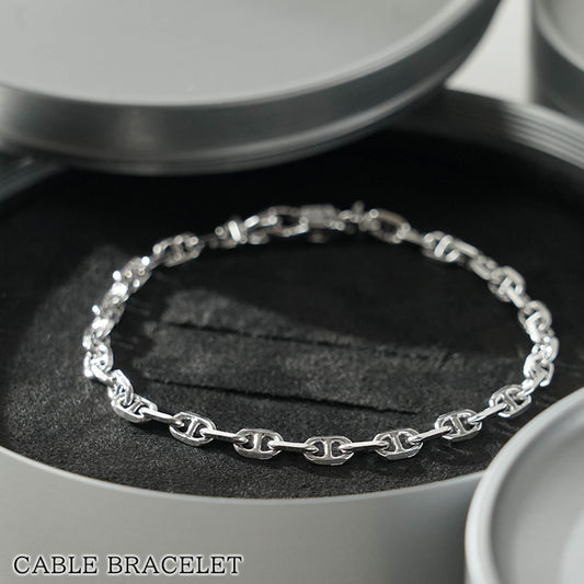 TOM WOOD レディース メンズ ブレスレット CABLE BRACELET 100087 シルバー