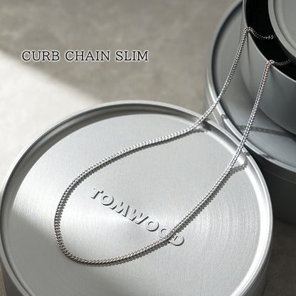 TOM WOOD レディース メンズ ネックレス CURB CHAIN SLIM 100269 シルバー