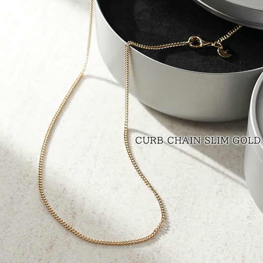 TOM WOOD レディース メンズ ネックレス CURB CHAIN SLIM GOLD 100270 ゴールド
