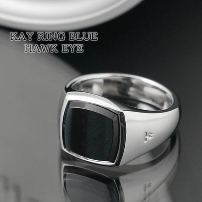TOM WOOD レディース リング KAY RING BLUE HAWK EYE 101223 シルバー