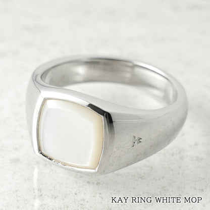 TOM WOOD メンズ レディース リング KAY RING WHITE MOP 101283 シルバー