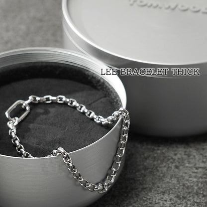 TOM WOOD メンズ レディース ブレスレット LEE BRACELET THICK 101494 シルバー