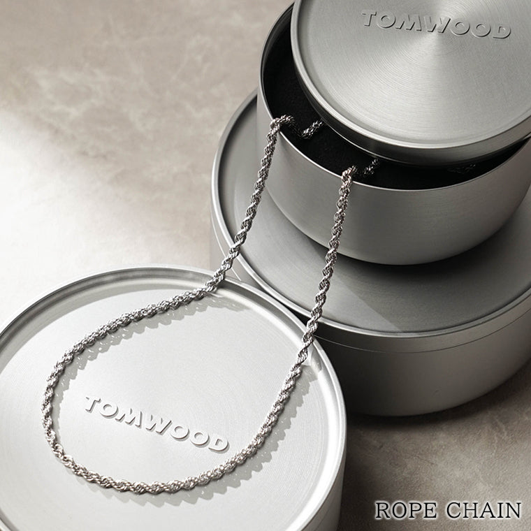 TOM WOOD メンズ レディース ネックレス ROPE CHAIN 101562 シルバー