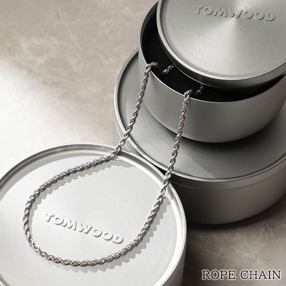 TOM WOOD メンズ レディース ネックレス ROPE CHAIN 101562 シルバー